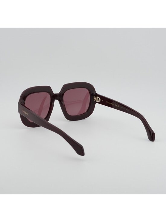 Salvatore Ferragamo SF2068SE 606 Sunglasses Burgundy Butterfly Frame, PurpleLens main image 5